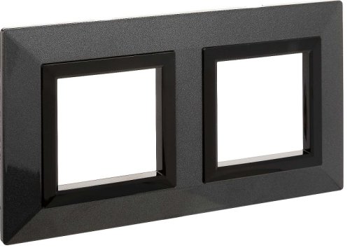 Рамка универсальная DKC Avanti 2-м. металл темно-серый картинка